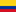 A yellow and blue striped flag with red bottom.